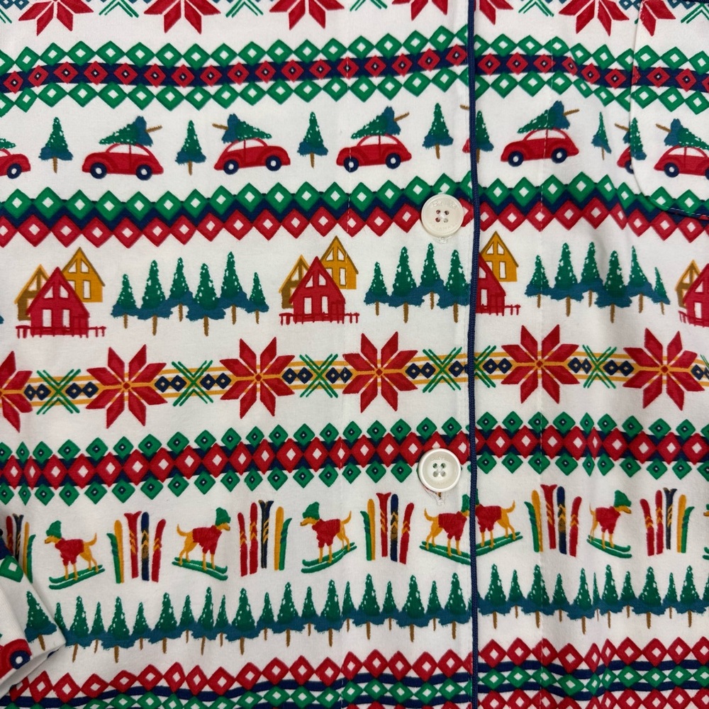 BedHead PJs Festive Fairisle Fair Isle Long Sleeve Classic Stretch Jersey PJ Set - Picture 7 of 16